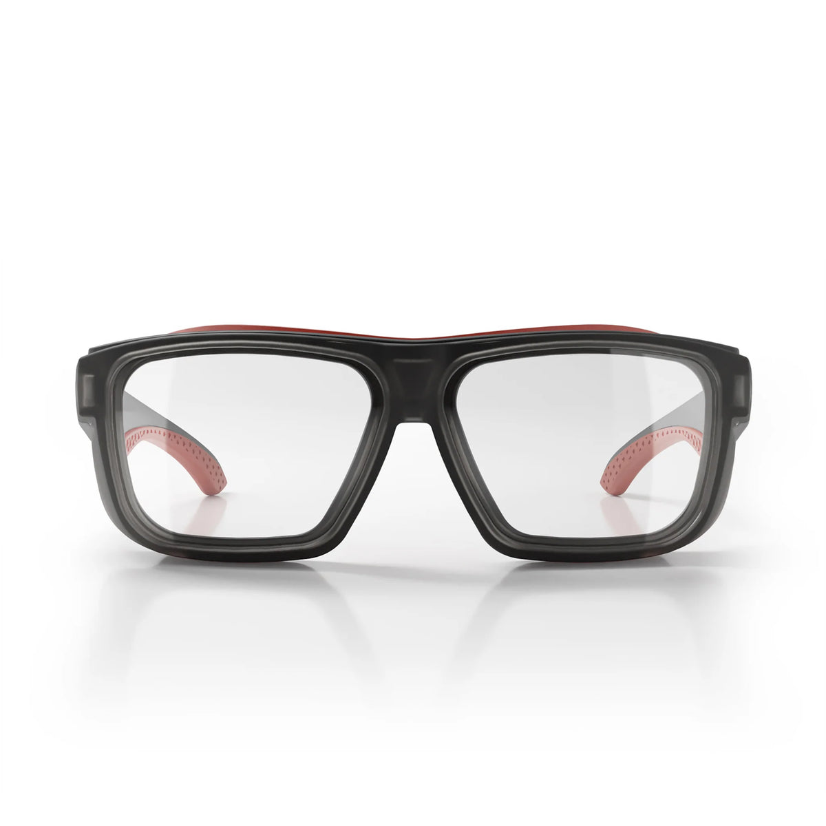 Converts Matte Graphite/Red Frame Clear Lens