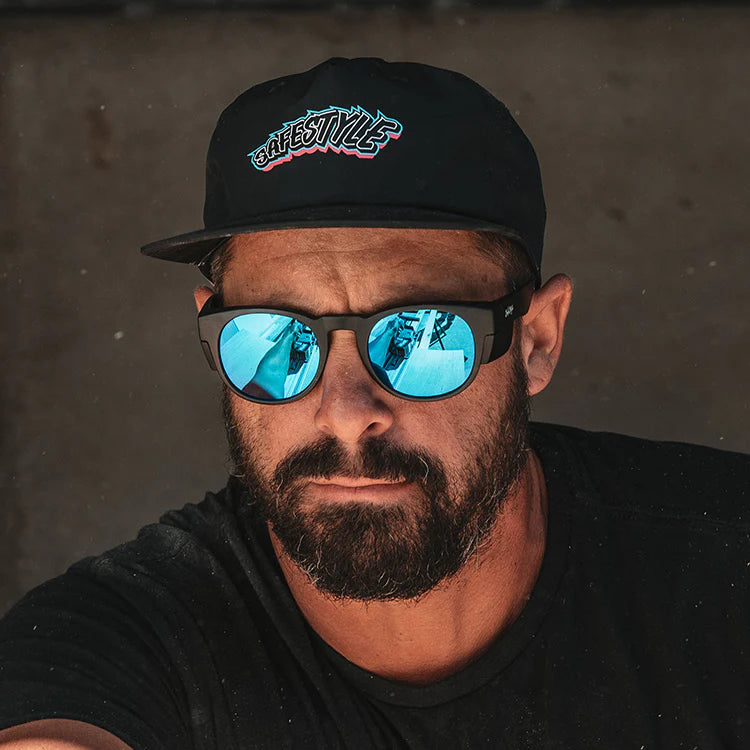 Cruisers Matte Black Frame/Mirror Blue Polarised