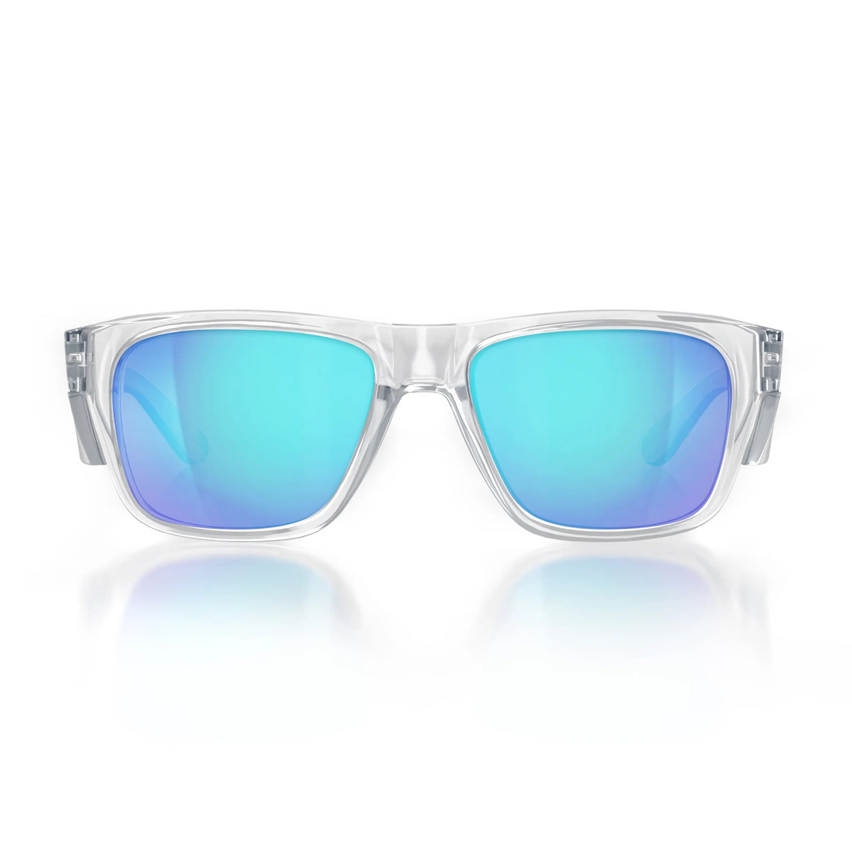 Fusions Clear Frame/Mirror Blue Polarised