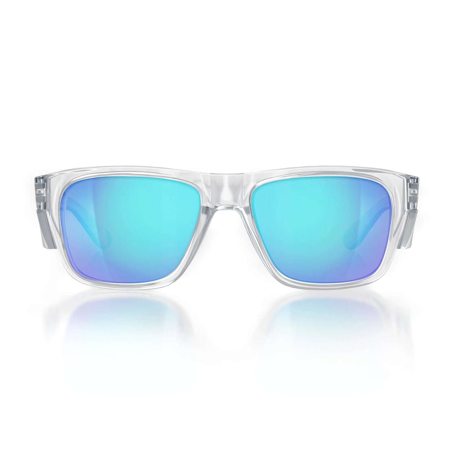 Fusions Clear Frame/Mirror Blue Polarised
