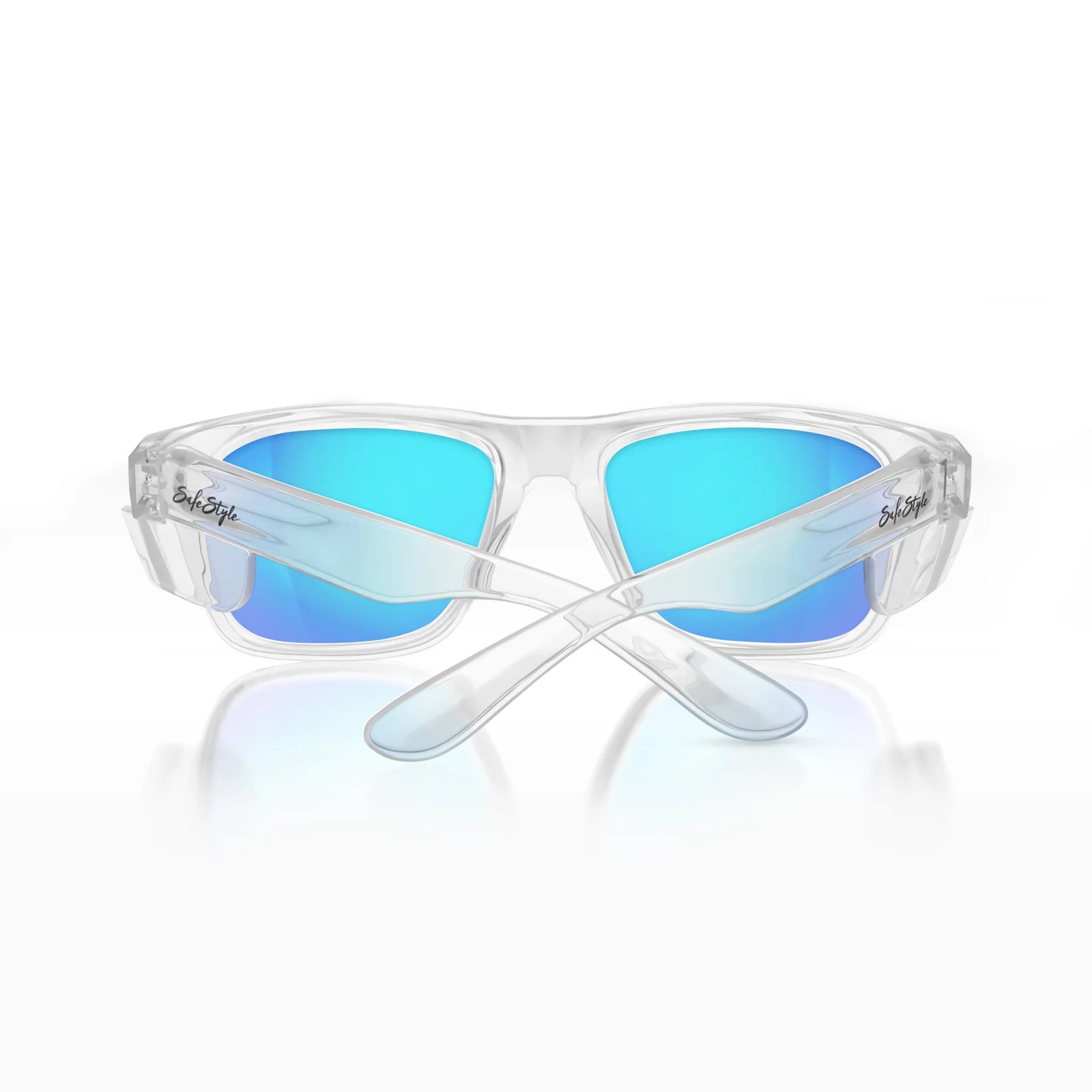 Fusions Clear Frame/Mirror Blue Polarised
