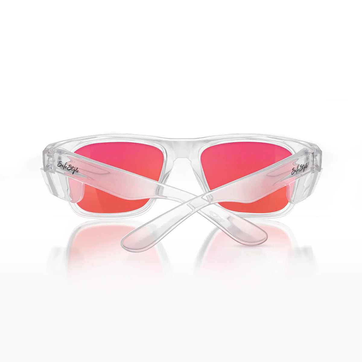 Fusions Clear Frame/Mirror Red Polarised