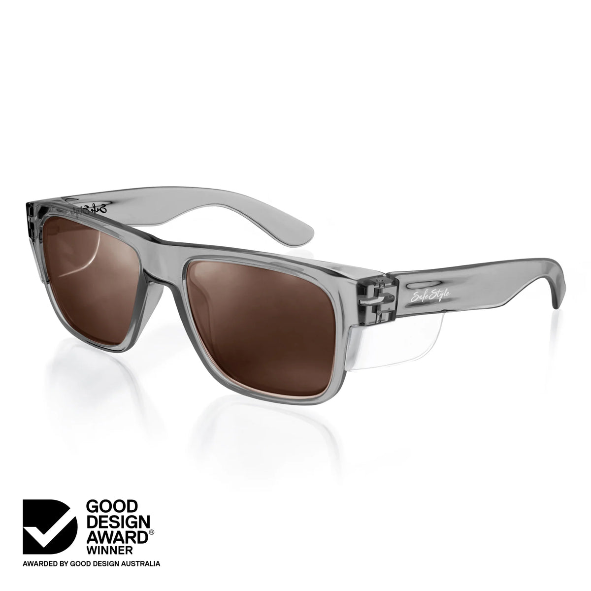 Fusions Graphite Frame Brown Polarised Lens