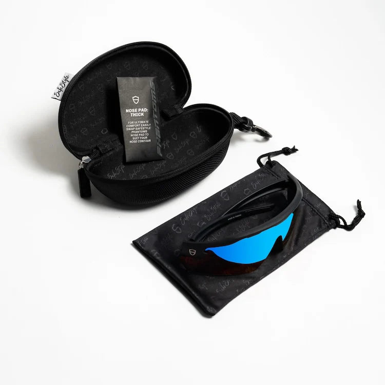Phantoms Matte Black Frame/Reflectors Blue Lens