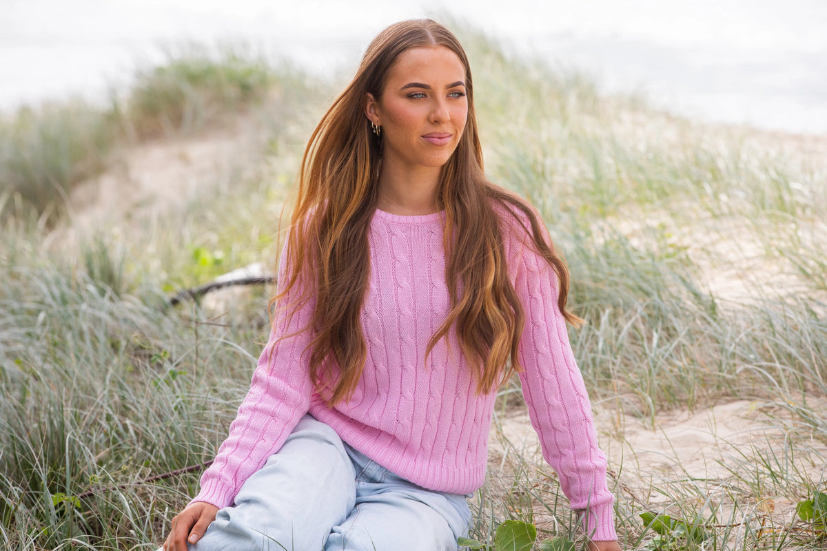 Mary G Cable Knit Sweater