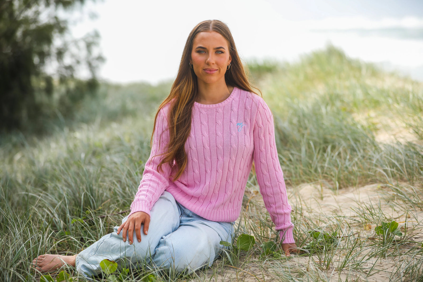 Mary G Cable Knit Sweater