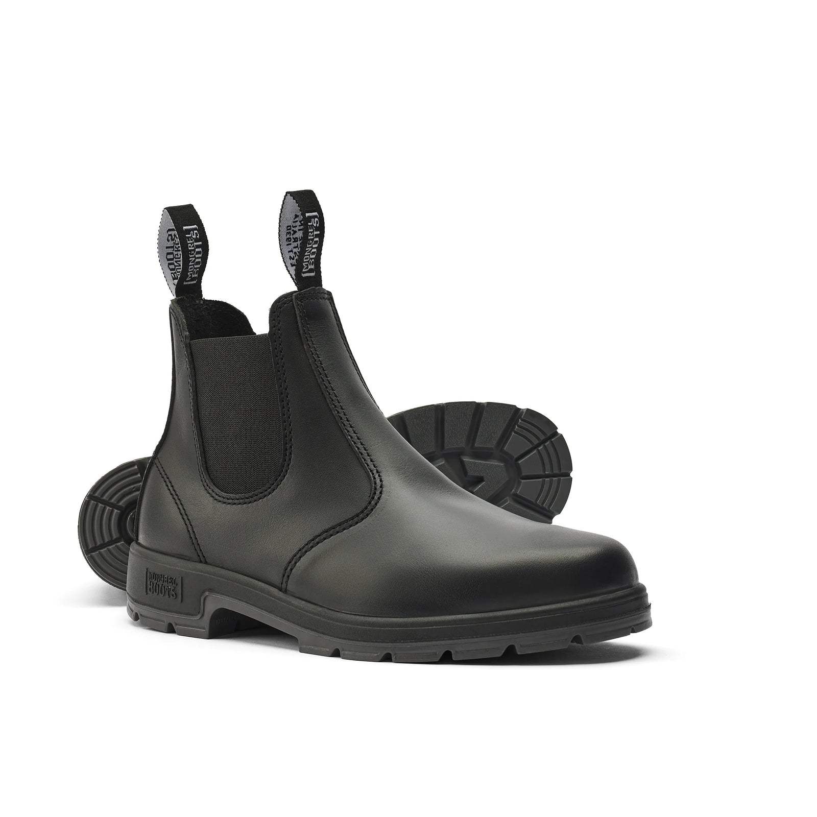 Black Oil Kip K9 Elastic Sided Boot