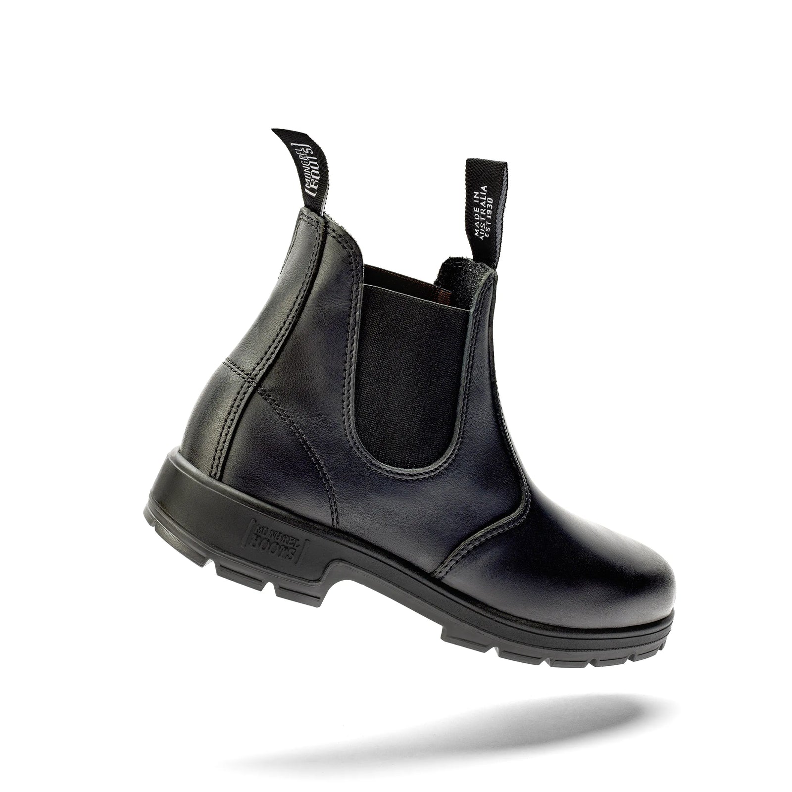 Black Oil Kip K9 Elastic Sided Boot