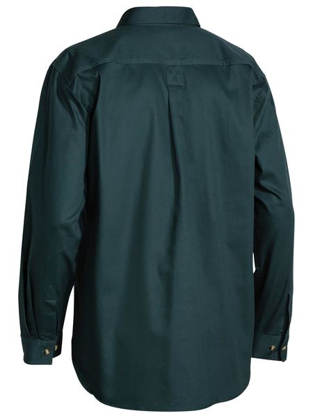 L-S Closed Front Cotton Drill Shirt