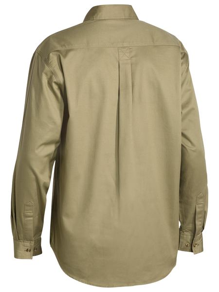 L-S Closed Front Cotton Drill Shirt