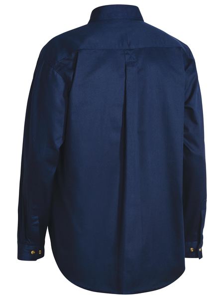 L-S Closed Front Cotton Drill Shirt