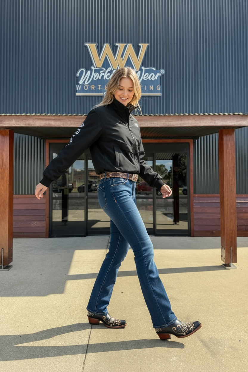 Olivia Womens Cuban Heel Western Boot