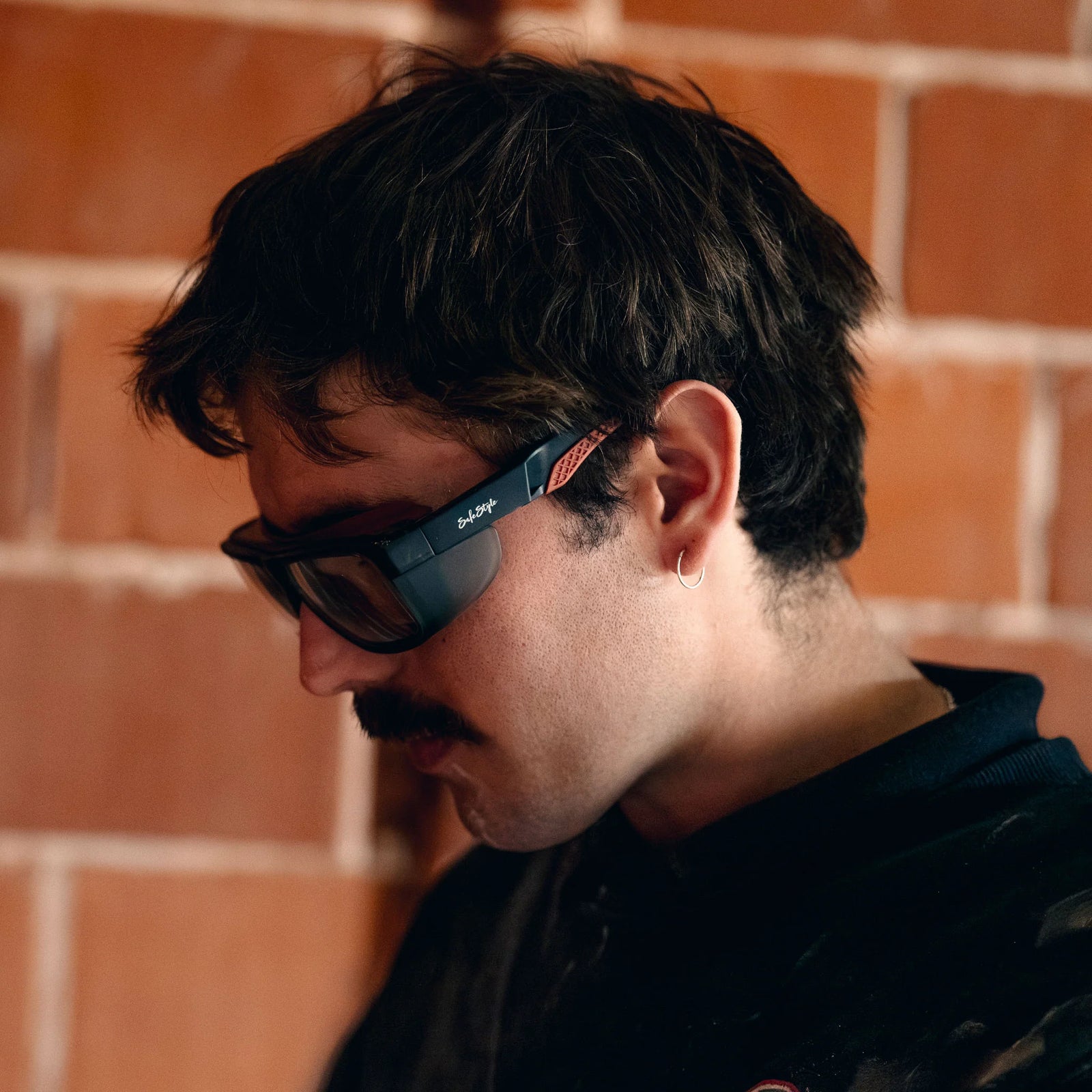 Converts Matte Graphite/Red Frame Clear Lens