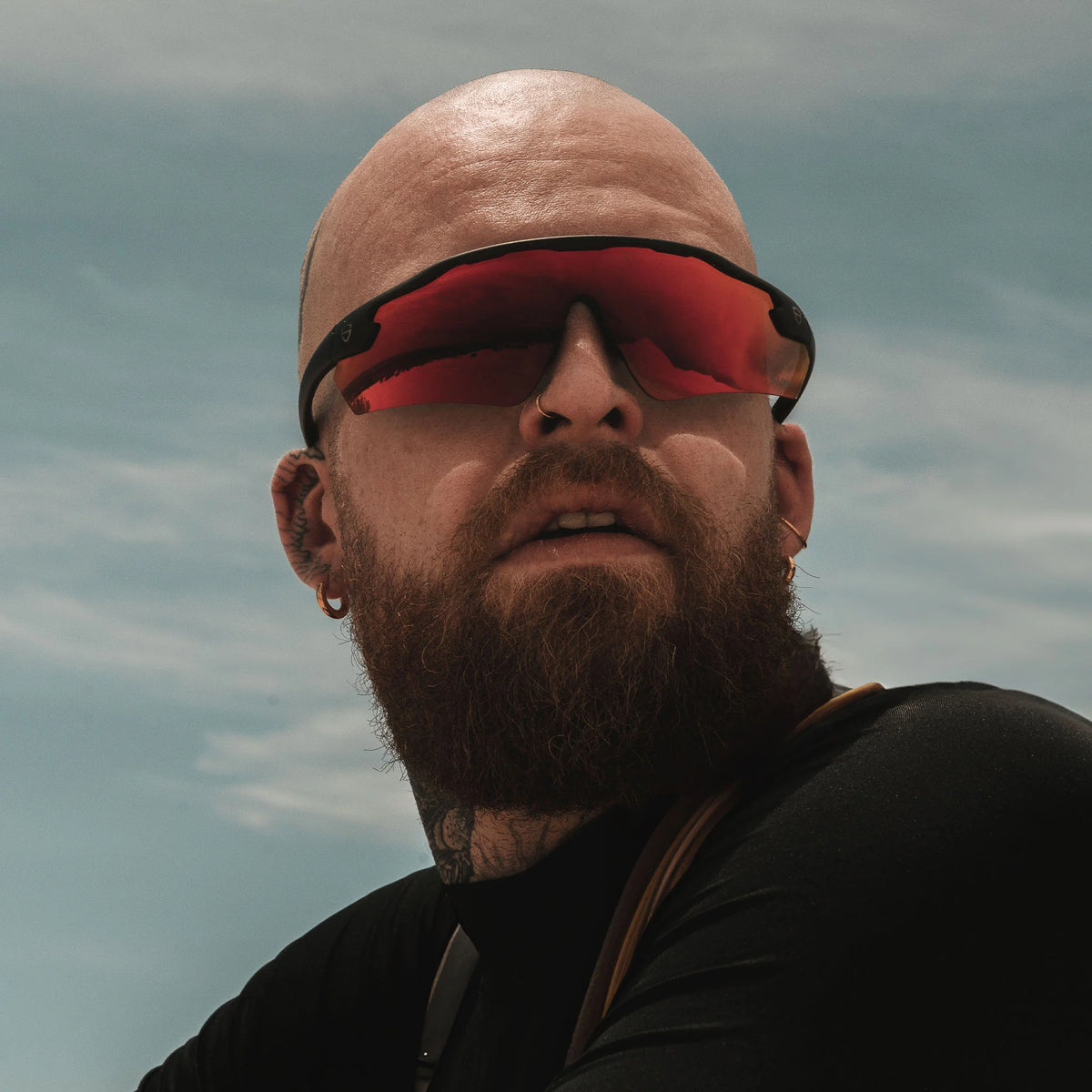 Phantoms Matte Black Frame/Reflectors Red Lens