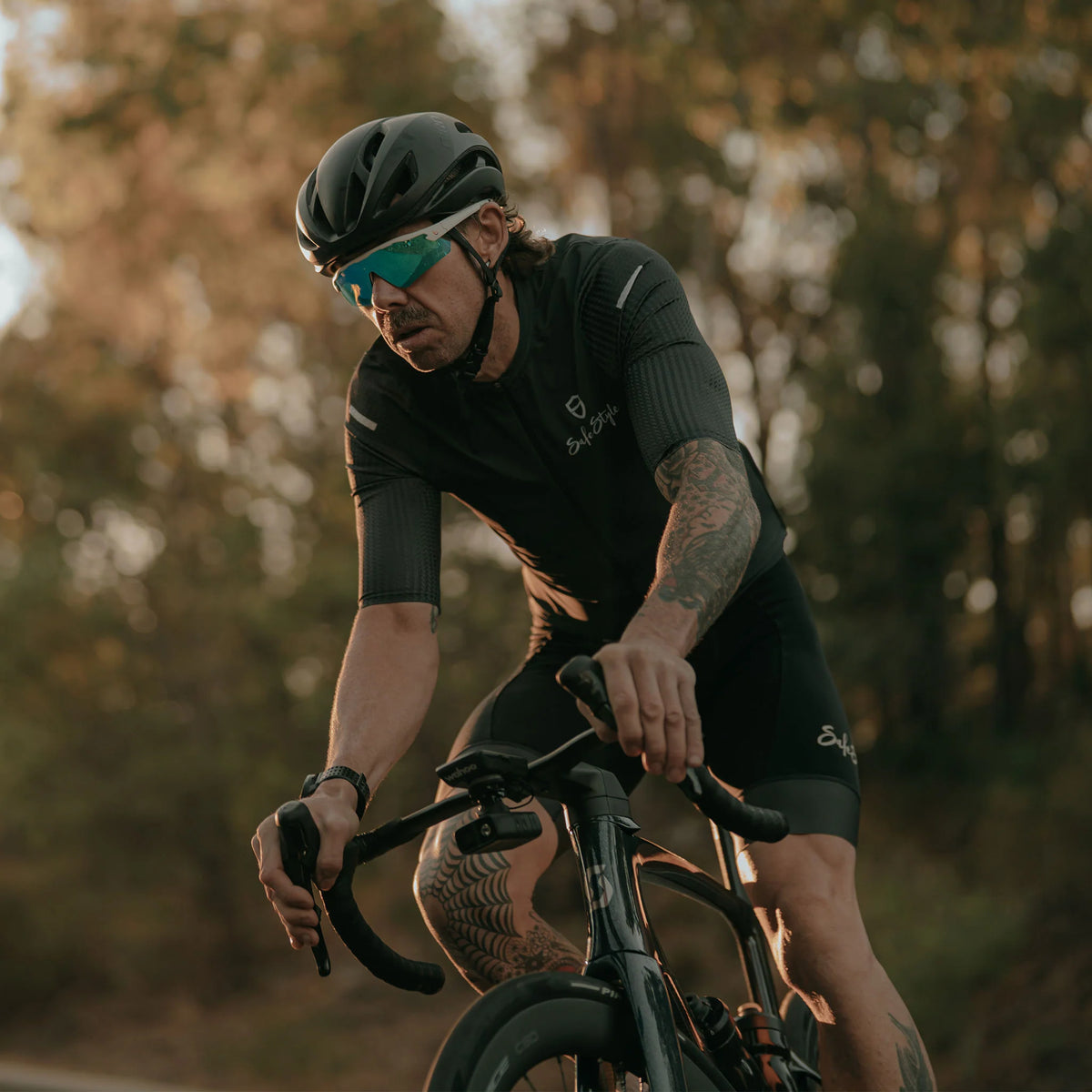 Phantoms matte white frame reflectors blue lens