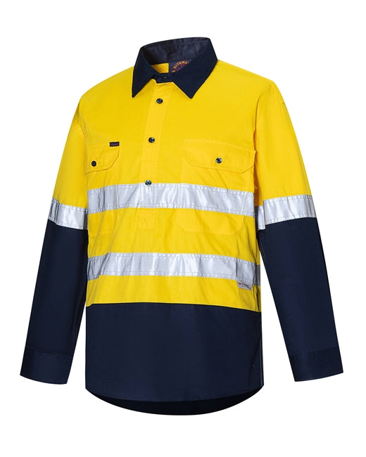 Vented Closed Front L/W L/S 50MM Reflective Tape