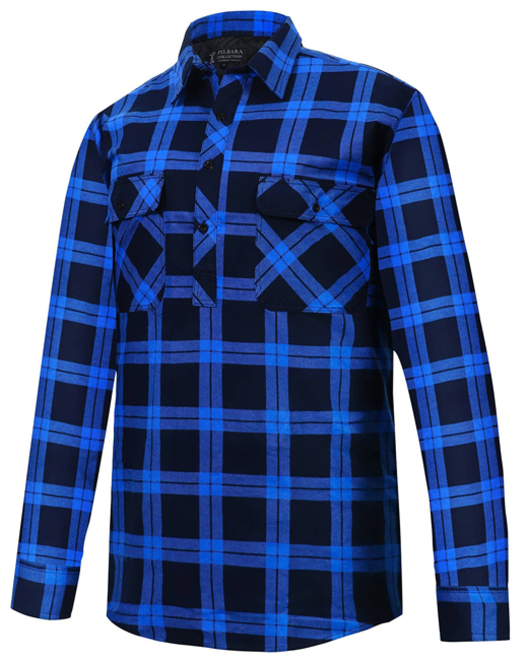 Flannelette Shirt Mens Closed Front