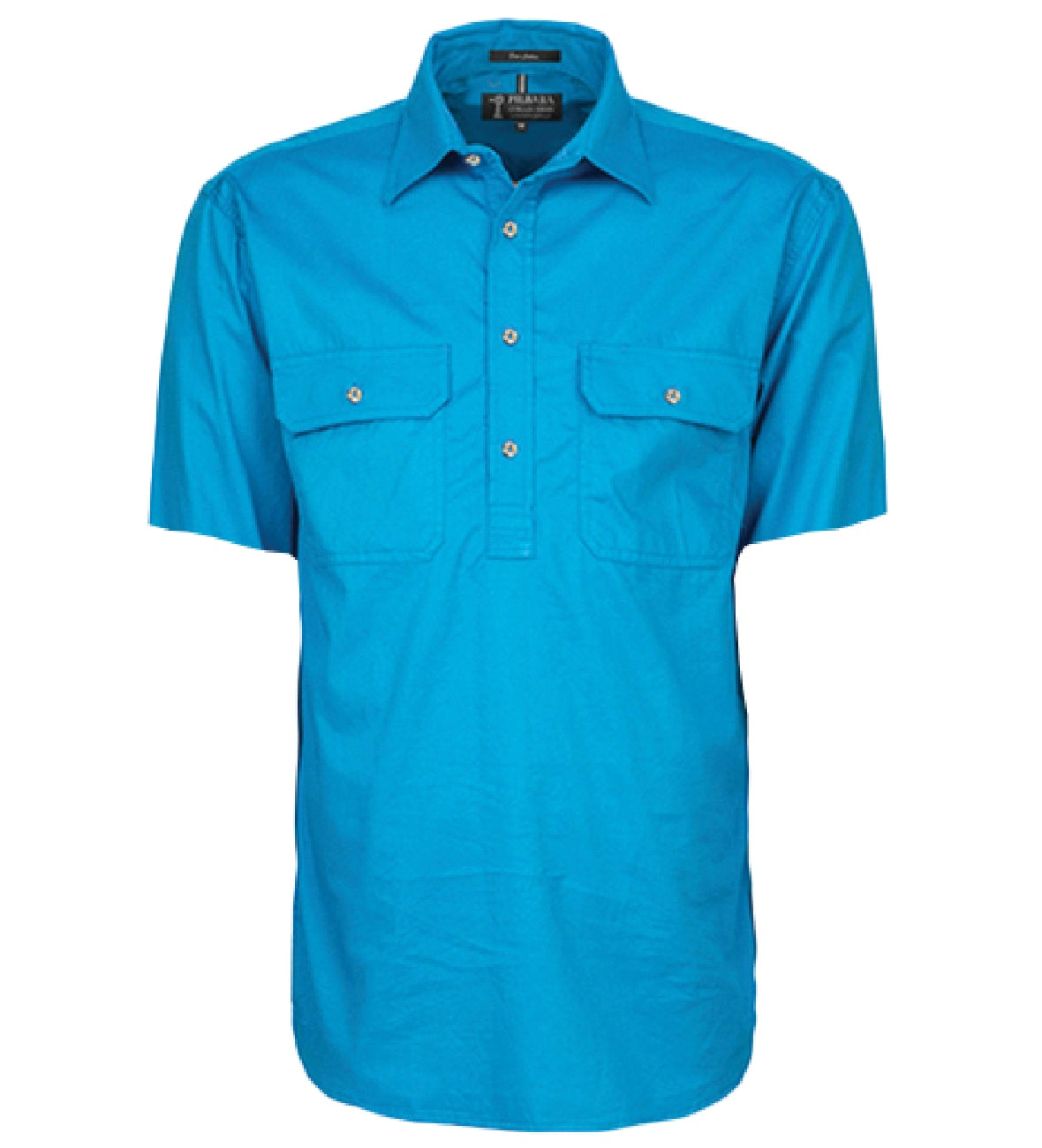 Mens Pilbara Closed Front S/S Shirt