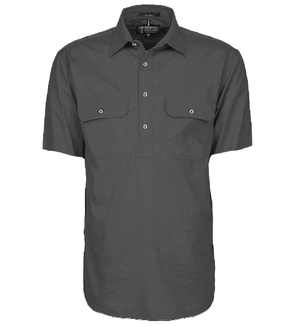 Mens Pilbara Closed Front S/S Shirt