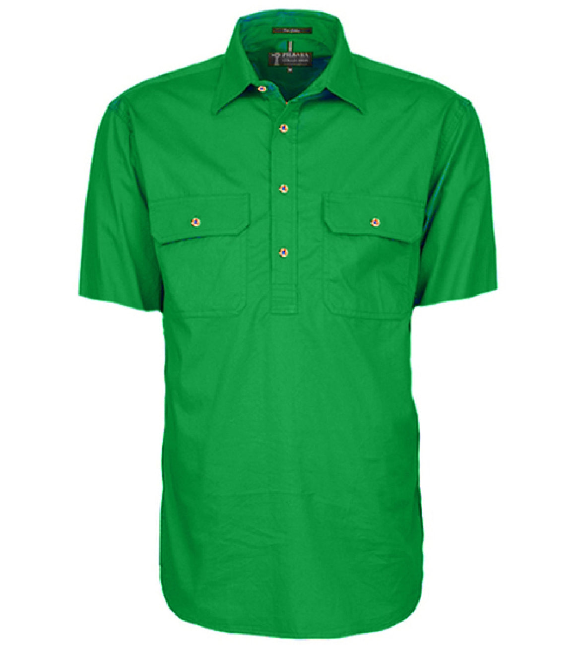 Mens Pilbara Closed Front S/S Shirt