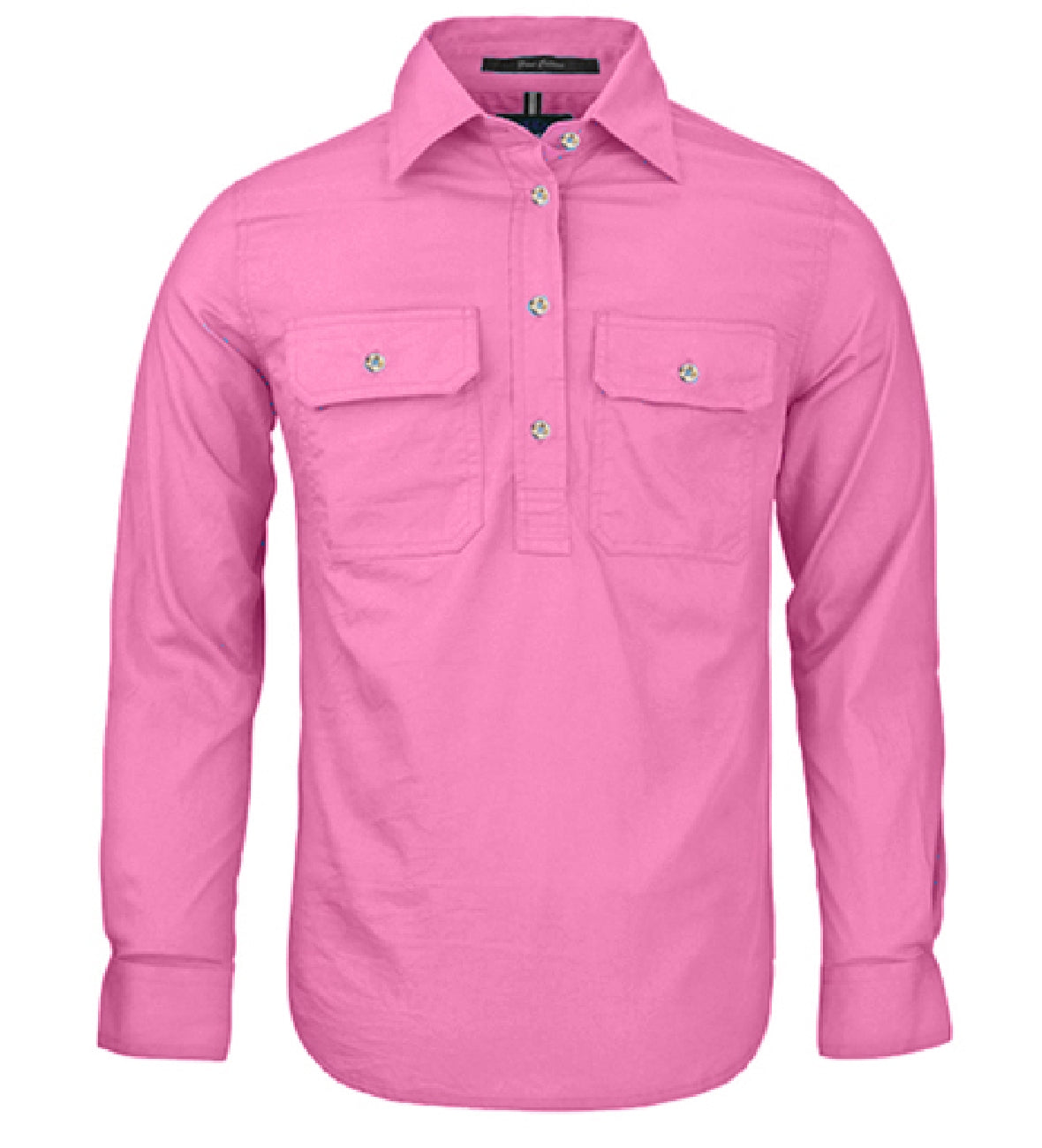 Womens Pilbara Closed Front L/S Shirt