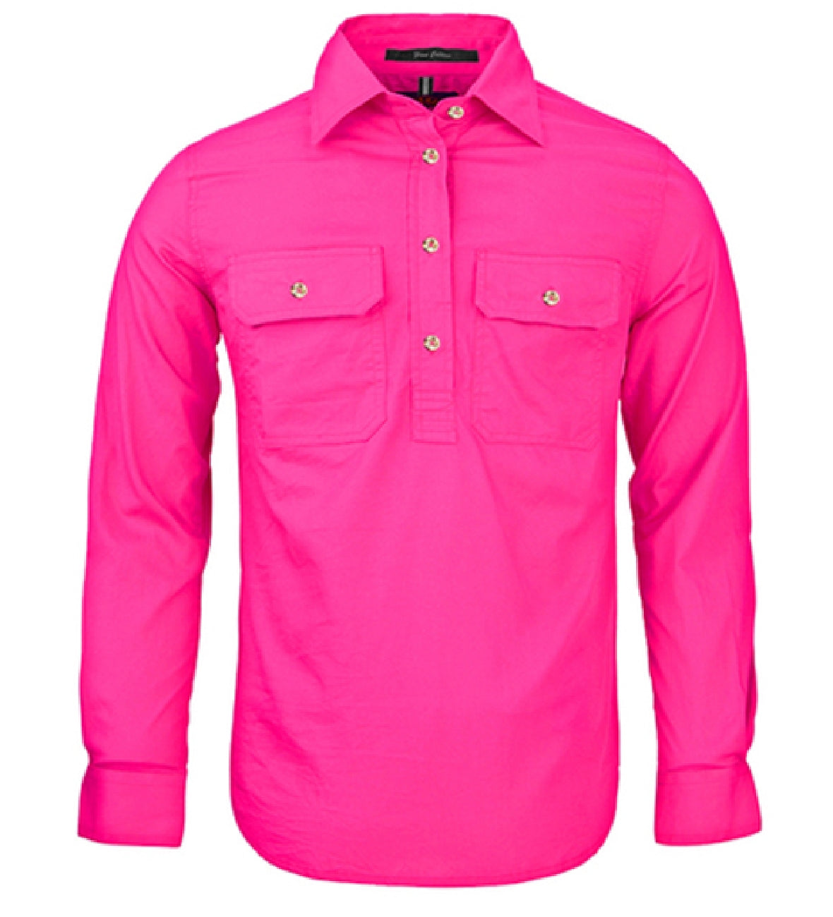 Womens Pilbara Closed Front L/S Shirt