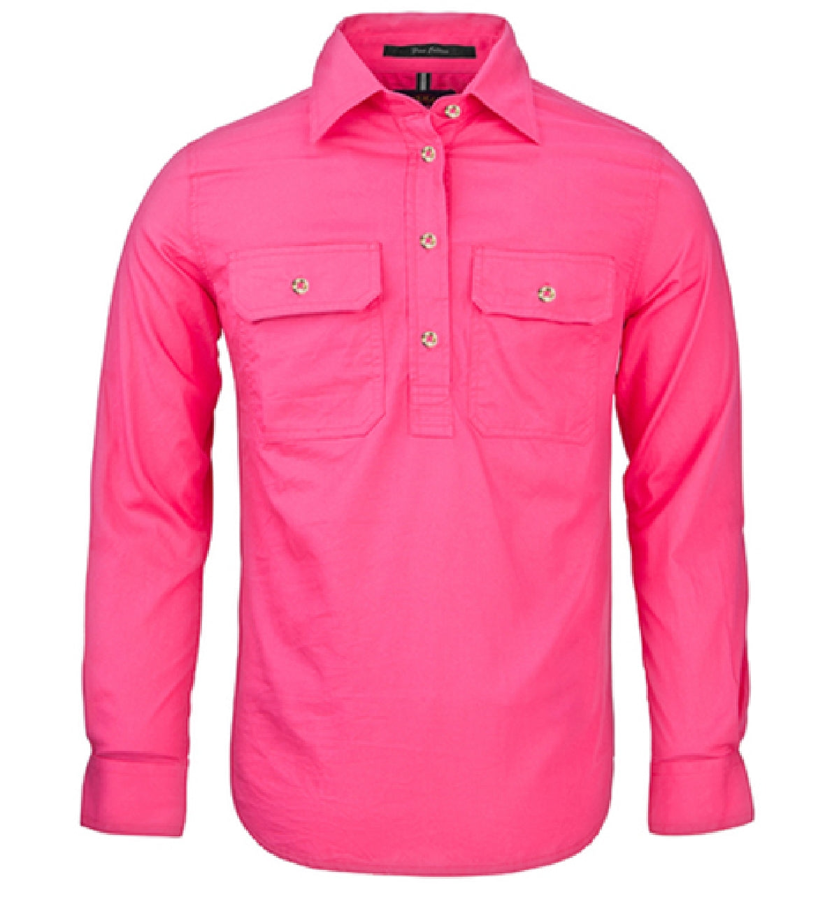 Womens Pilbara Closed Front L/S Shirt