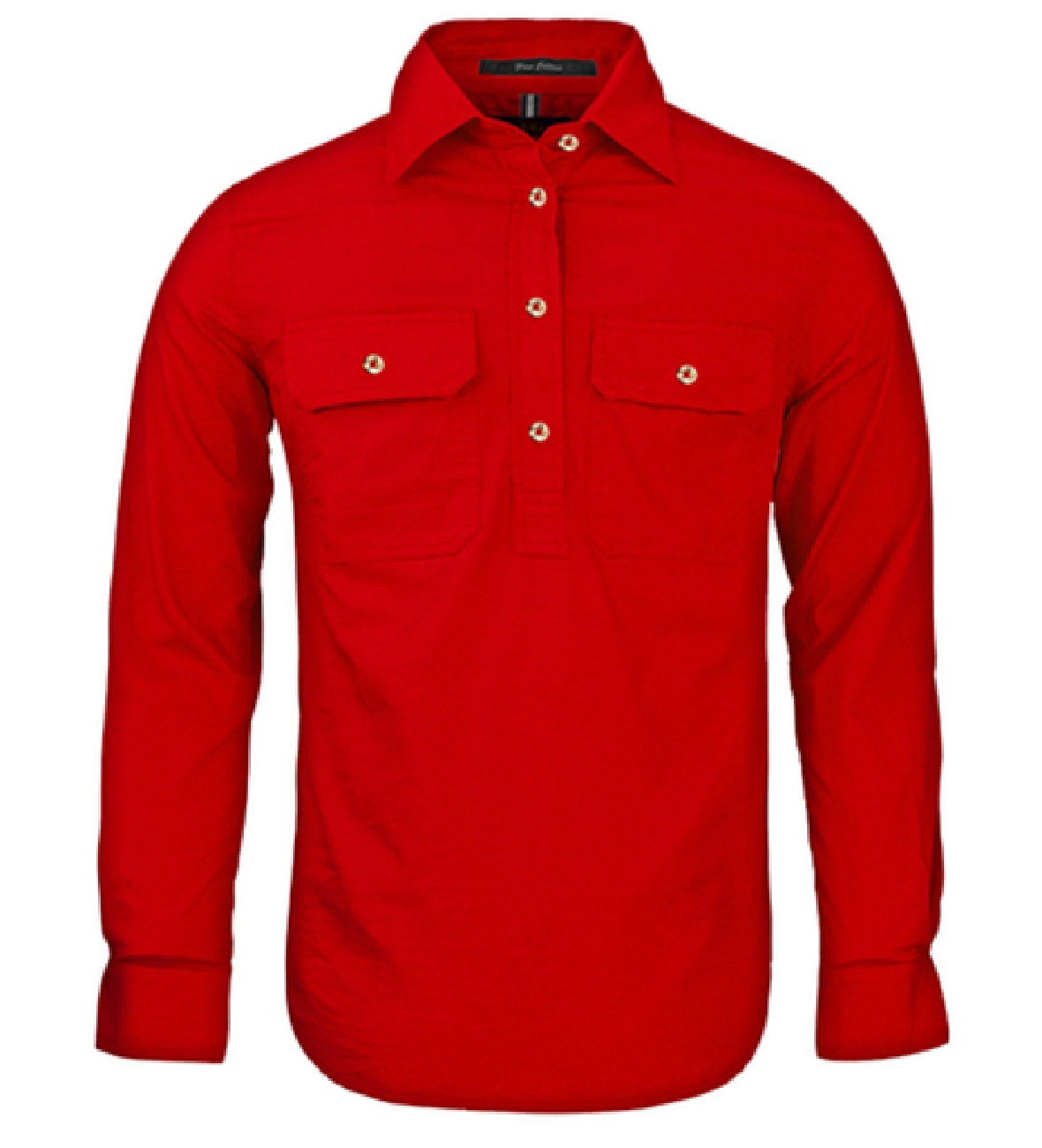Womens Pilbara Closed Front L/S Shirt