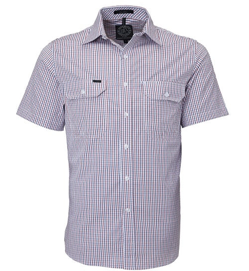 Pilbara Mens S/S Shirt, Double Pockets