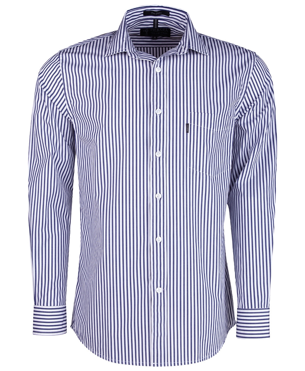 Pilbara Mens L/S Shirt, Single Pocket