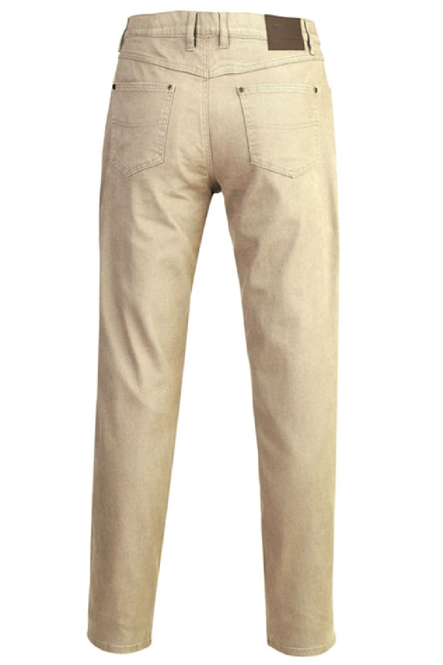 Pilbara Mens Cotton Stretch Jean - Wheat