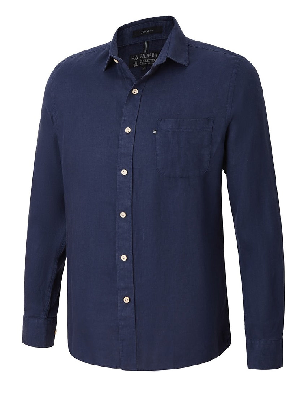 Pilbara Mens Linen L/S Shirt
