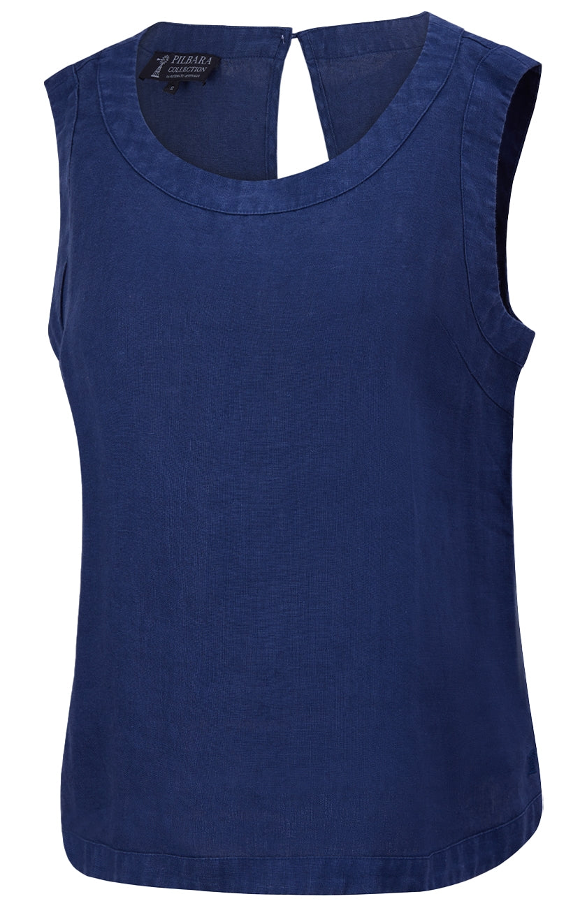 GABRIELLA Linen Singlet
