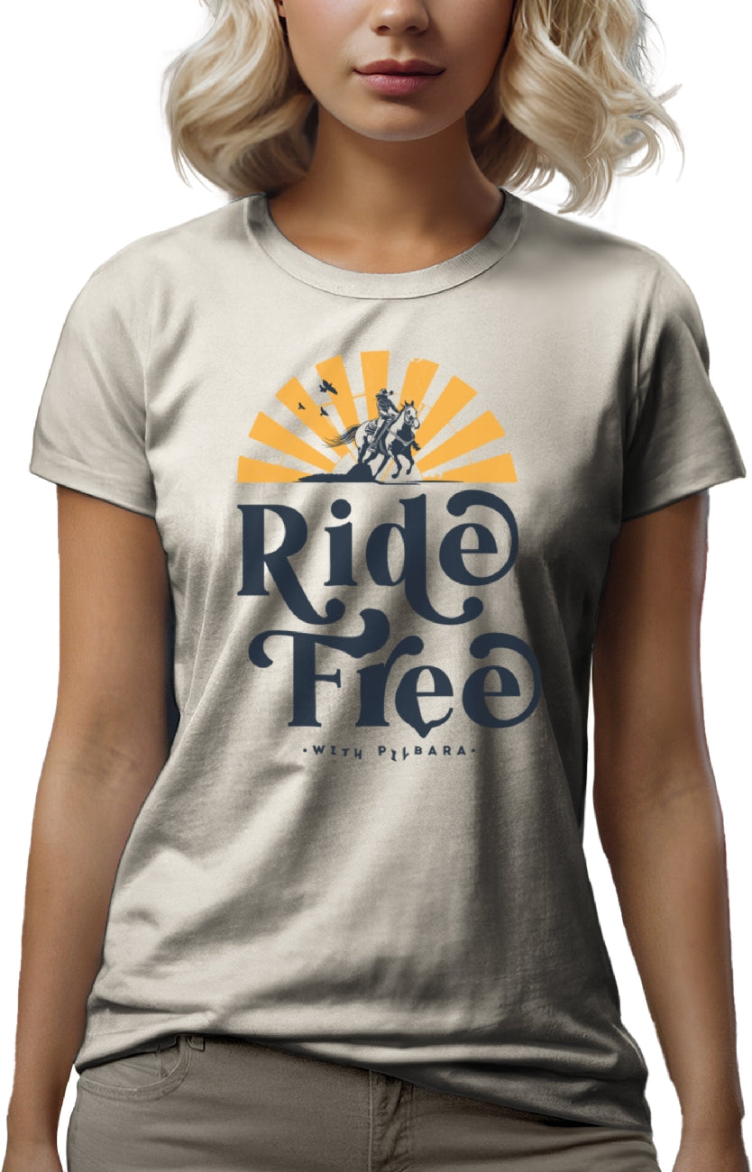 Pilbara Women's Ride Free T-Shirt