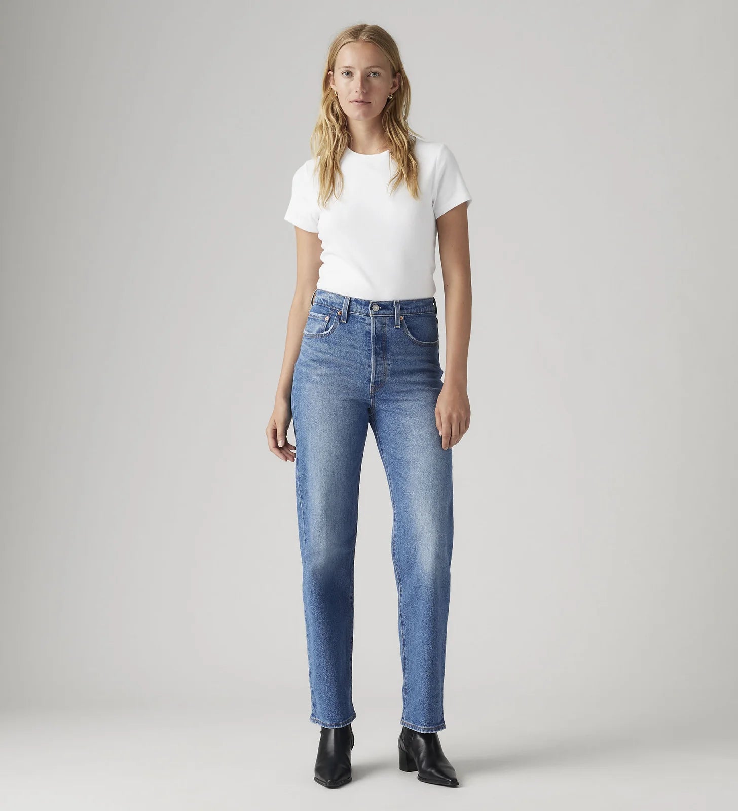 LEVIS Womens Ribcage Straight Ankle Jeans
