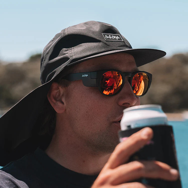 Cruisers Matte Black Frame/Mirror Red Polarised