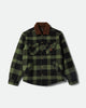 BLACK/WILD GREEN FLANNEL