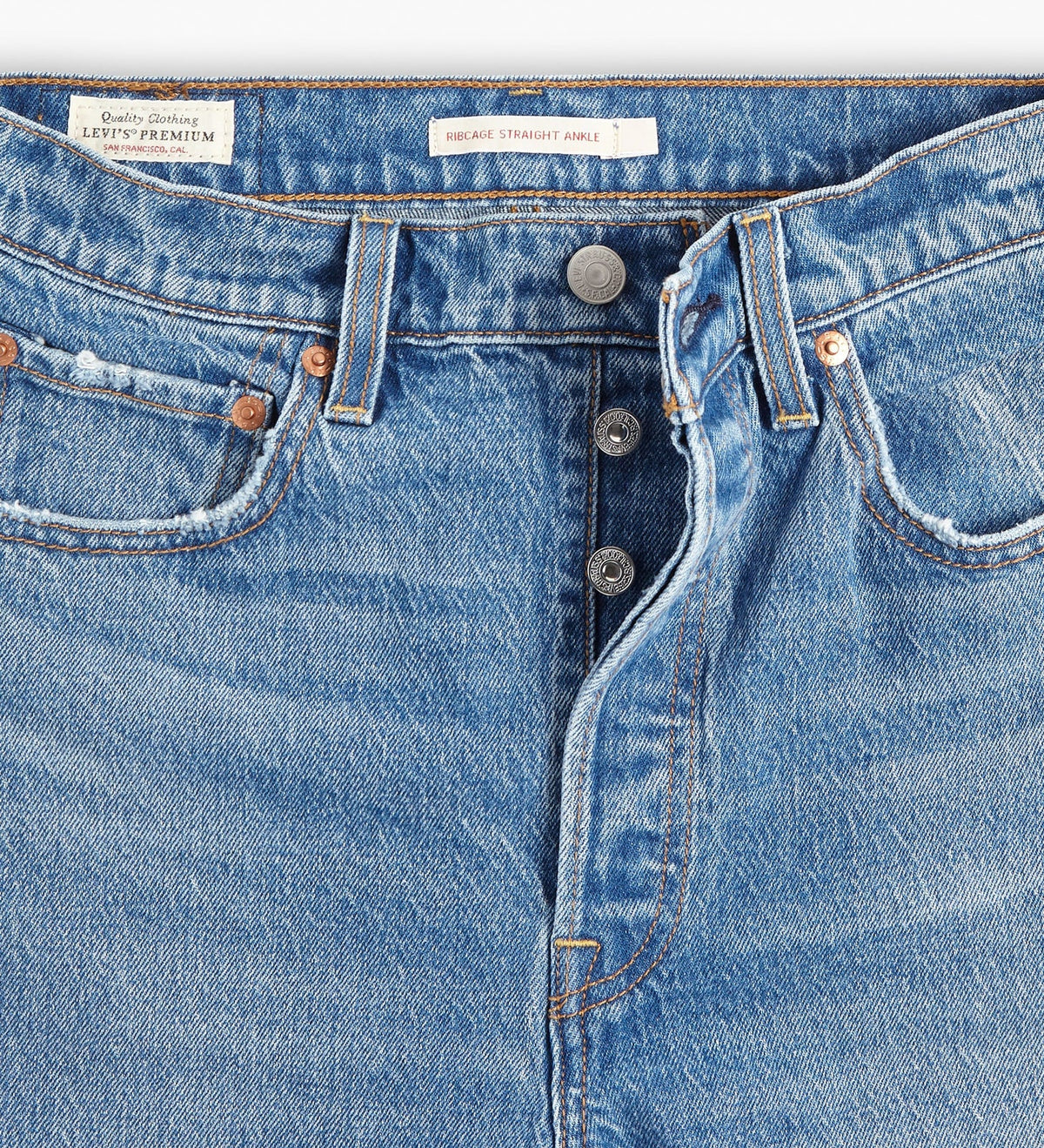 LEVIS Womens Ribcage Straight Ankle Jeans