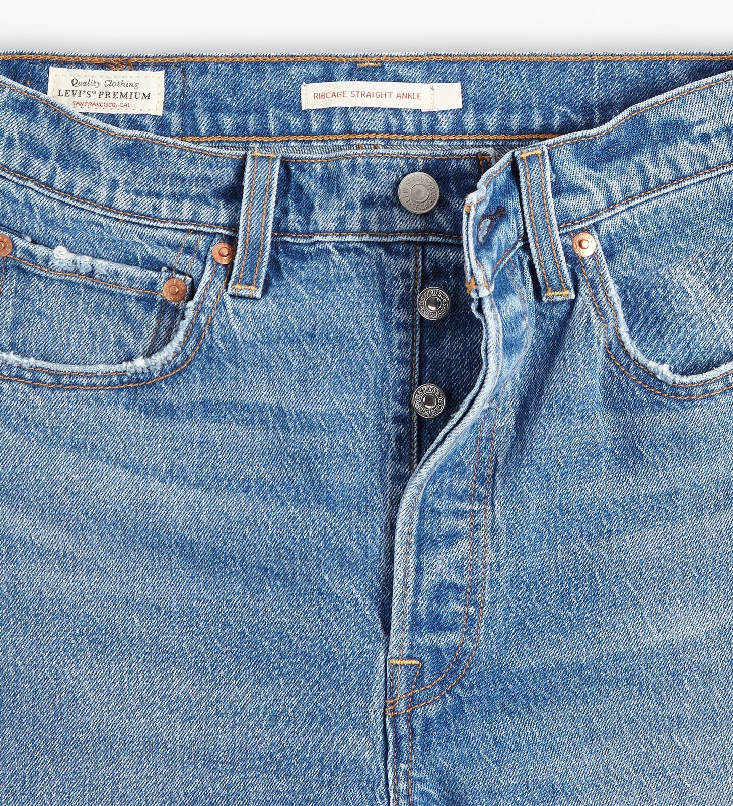 LEVIS Womens Ribcage Straight Ankle Jeans