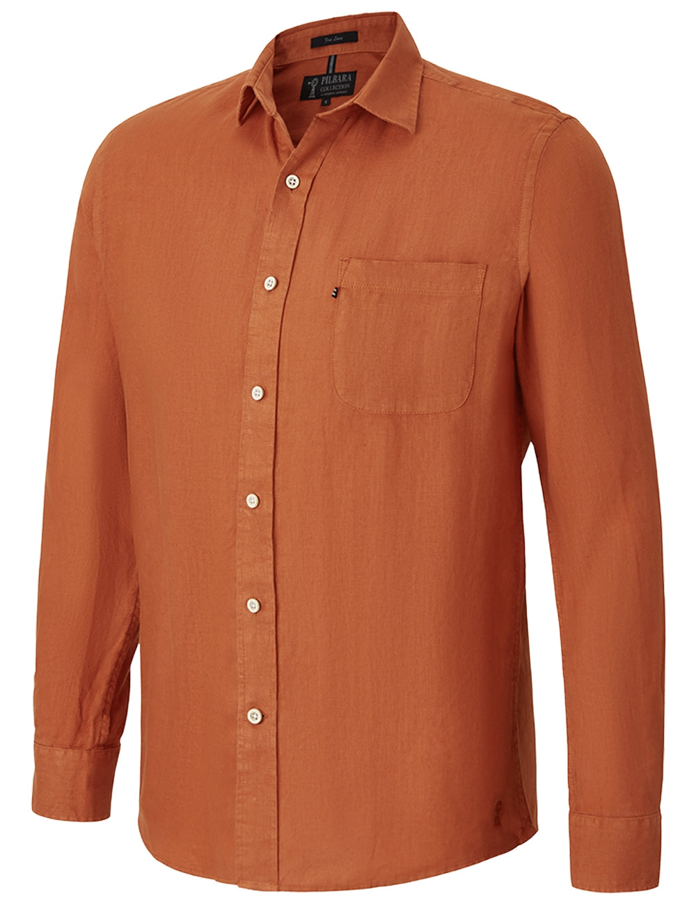 Pilbara Mens Linen L/S Shirt